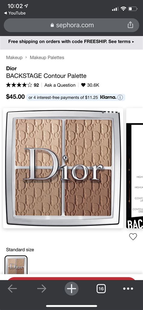 dior backstage contour palette dupe.